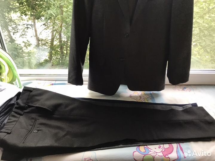 Школьный костюм для мальчика серый 140