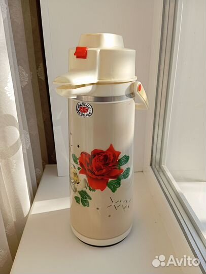 Термос с помпой китайский СССР