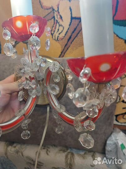 Хрустальное бра СССР