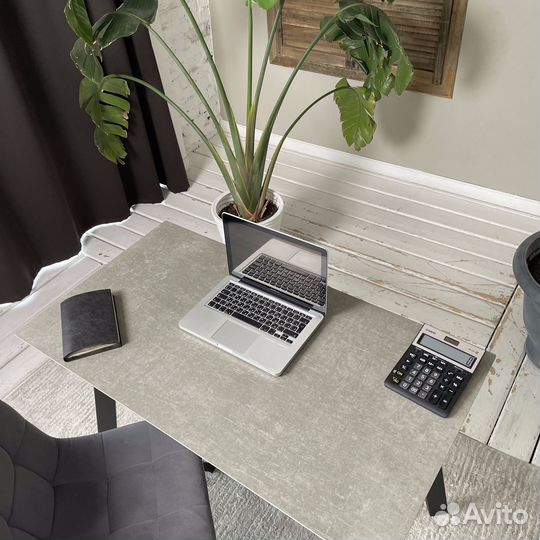 Компьютерный стол Ник. Керамогранит Цемент светлый