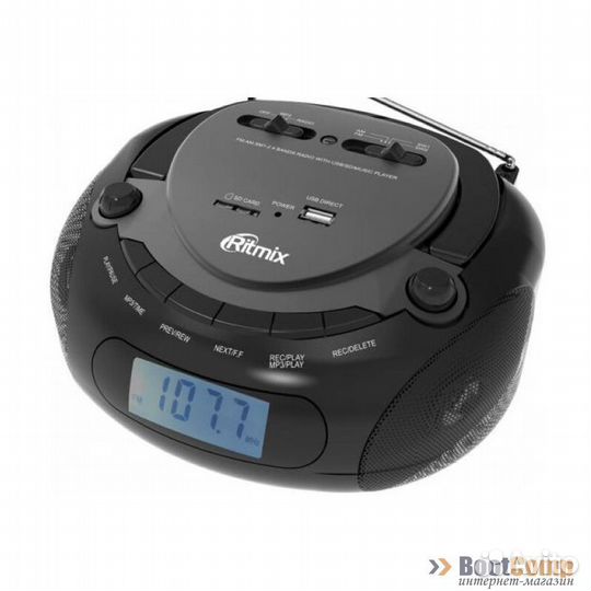 Магнитола ritmix RBB-030BT black