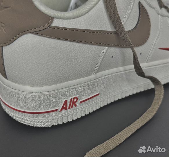 Кроссовки nike AIR force 1 Low Premium White Brown