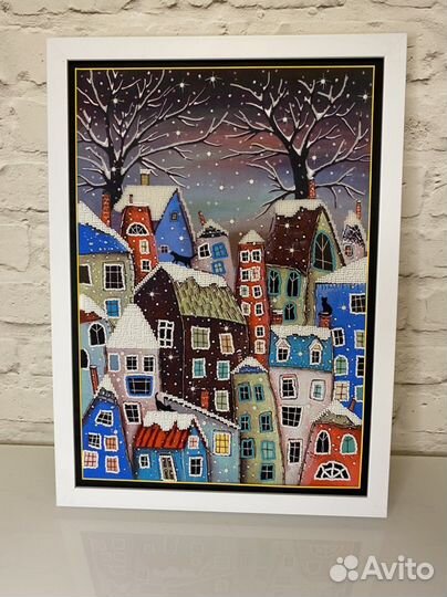 Картина бисером (в раме)