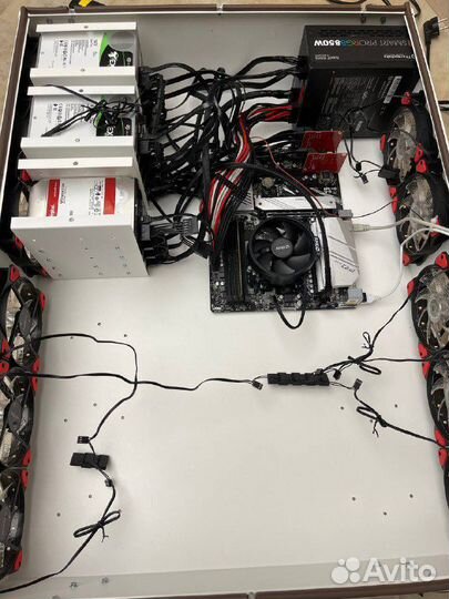 Бесшумный корпус для майнинга на 40 HDD chia и др