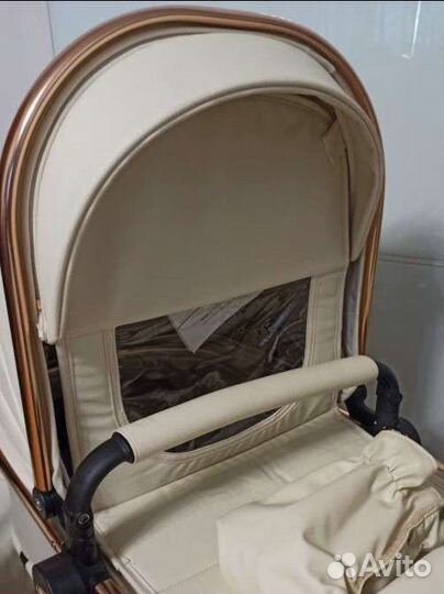 Коляска 3 в 1 из эко кожи