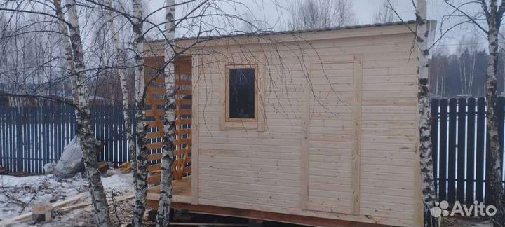 Хозблок дровник