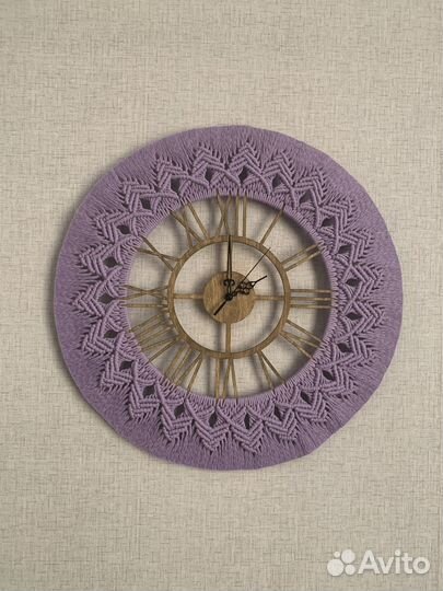 Макраме часы и зеркало на заказ