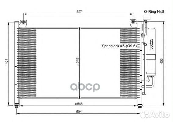 Радиатор кондиционера mazda 2 (07) 1.3 i 16V