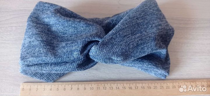 Повязка на голову вязаная трикотаж
