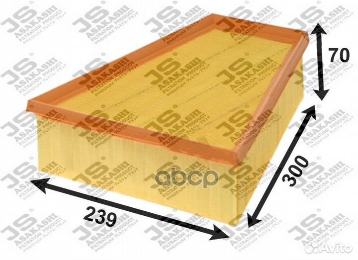 Фильтр воздушный A0450 JS Asakashi