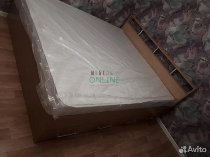 Кровать двуспальная 160х200 с ящиками, новая