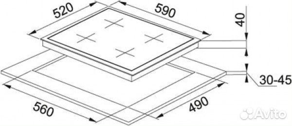 Независимая варочная панель Franke fhgl 604 4G TC