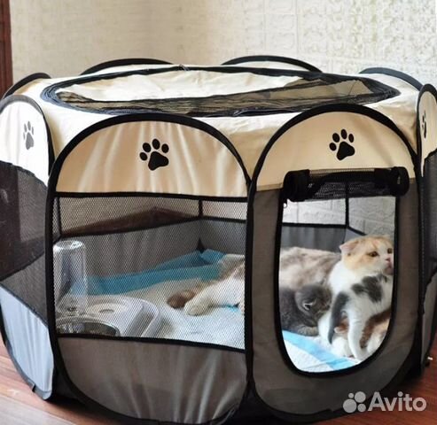 Манеж домик для кошек, собак, щенят и котят