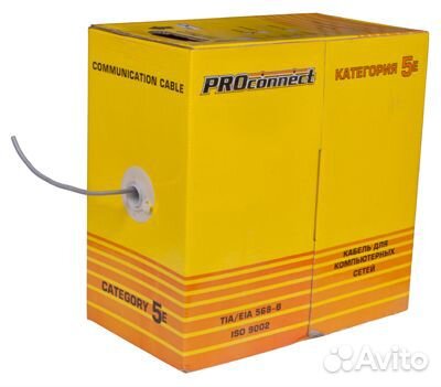 Кабель UTP 4PR 24AWG CAT5e 305м 0,5 мм CCA proconn