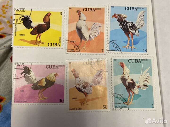 Марки cuba 1981