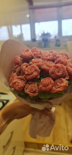 Съедобные букеты из мармелада