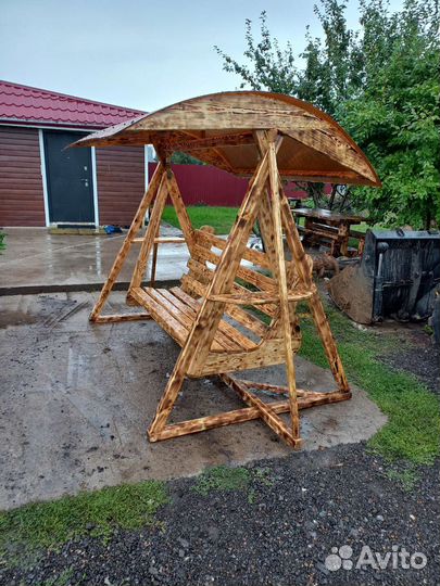 Качели садовые, скамейки