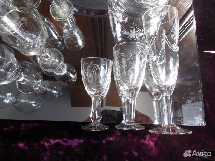 Рюмки советское стекло, винтаж СССР
