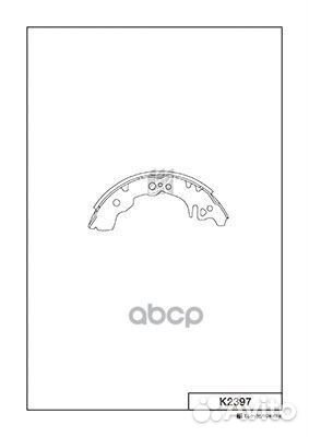 K2397 колодки тормозные барабанные Toyota Aven