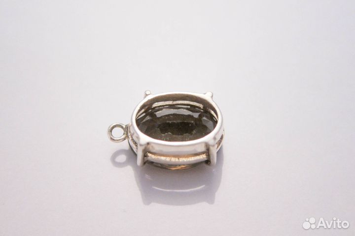 Фурнитура для рукоделия - подвеска с раухтопазом