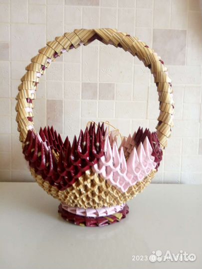 Корзинка.Модульное оригами