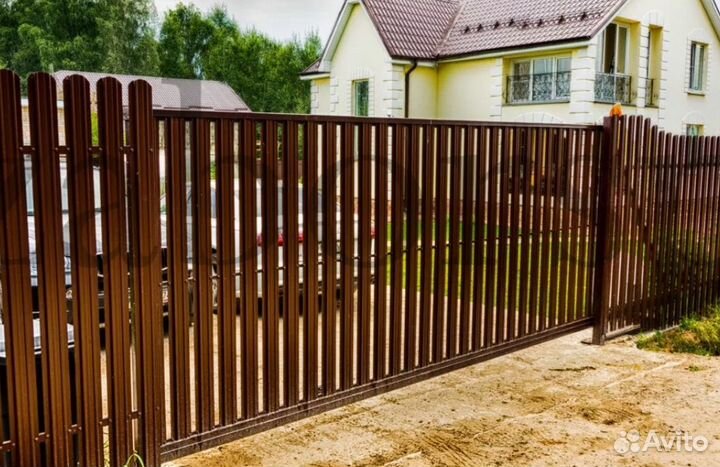 Забор металлический качественно под ключ
