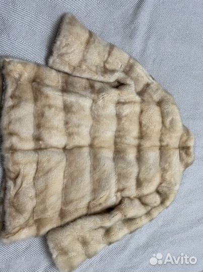 Шуба норковая поперечка стойка воротник