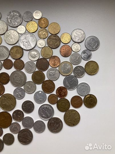 Монеты одним лотом 94 штуки