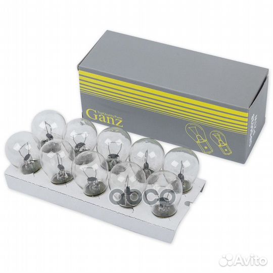 Лампа 12V P21W 21W BA15s 1 шт. BOX GIP06038 ganz