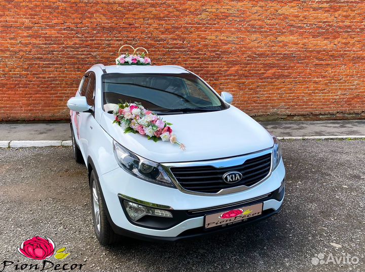 Свадебные украшения на машину № 70