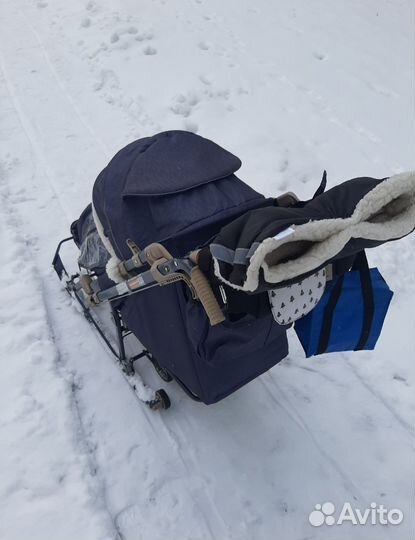 Меховая муфта для санок или коляски. Доставка