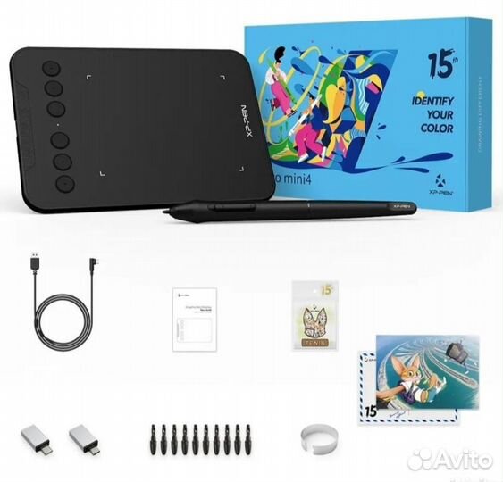 Графический планшет XPPen Deco mini4 Новый