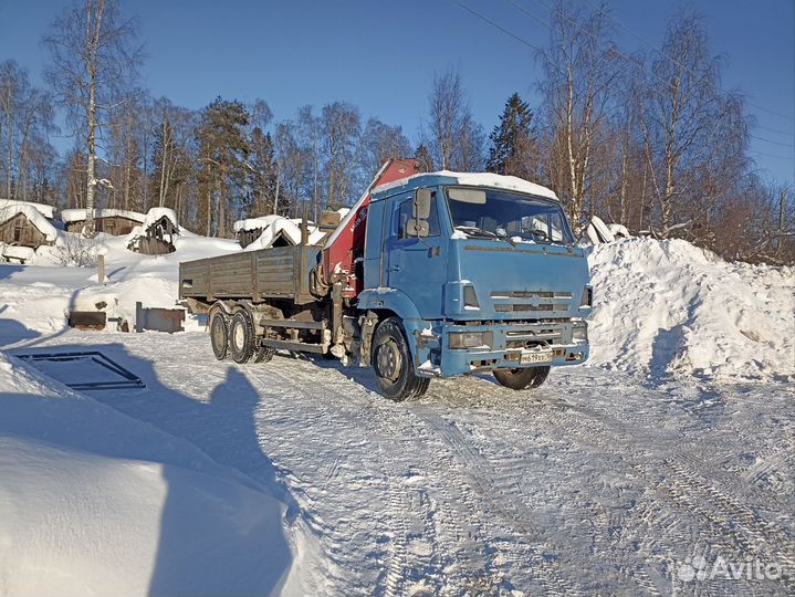 Аренда и услуги манипулятора, стрела 5 т, 10 м, борт 14.5 т, 6.5 м
