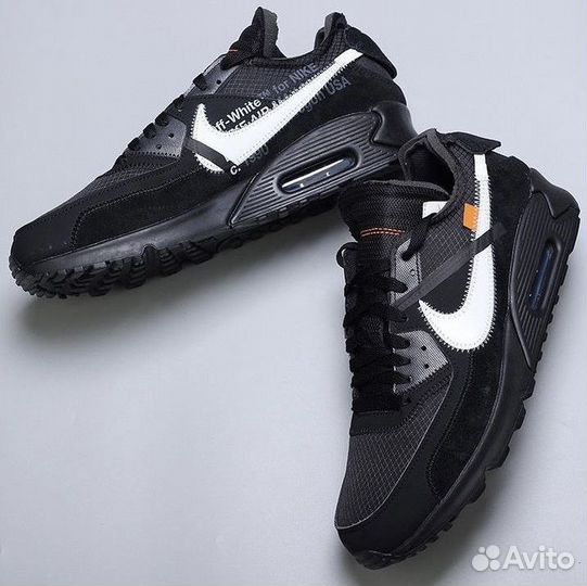Кроссовки Nike Air Max 90 Off White Black Soul