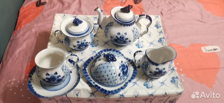 Сервиз чайный гжель