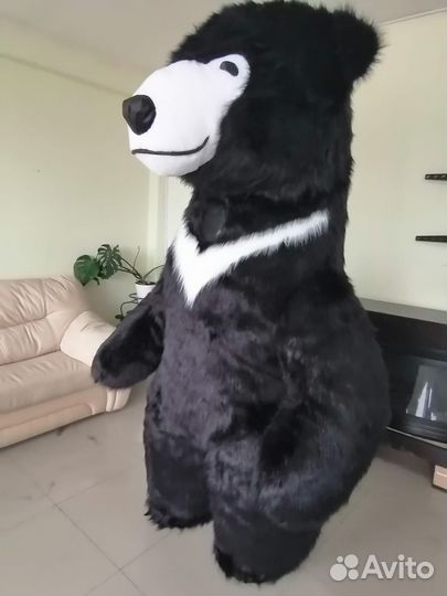 Мишка надувной,медведь новый 2м.60 см