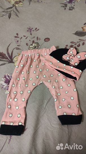 Штаны и шапка для девочки