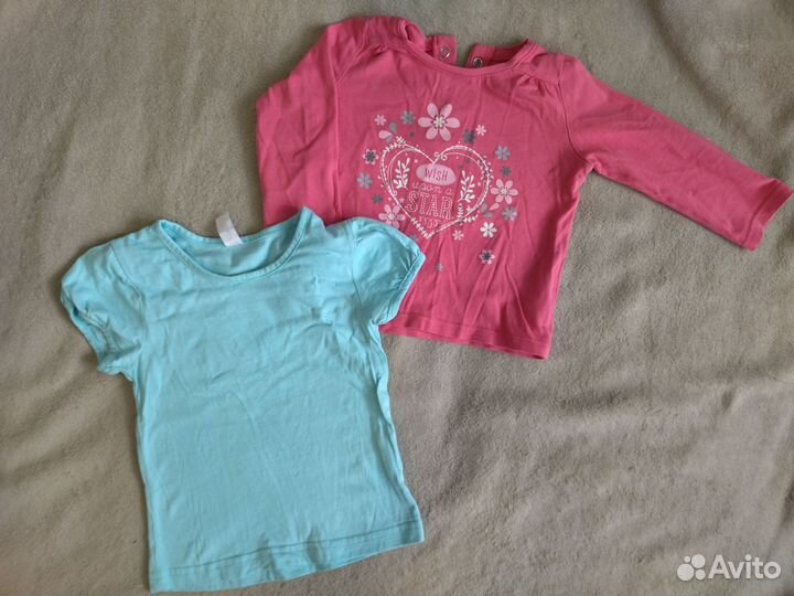 Вещи пакетом на девочку 74-86