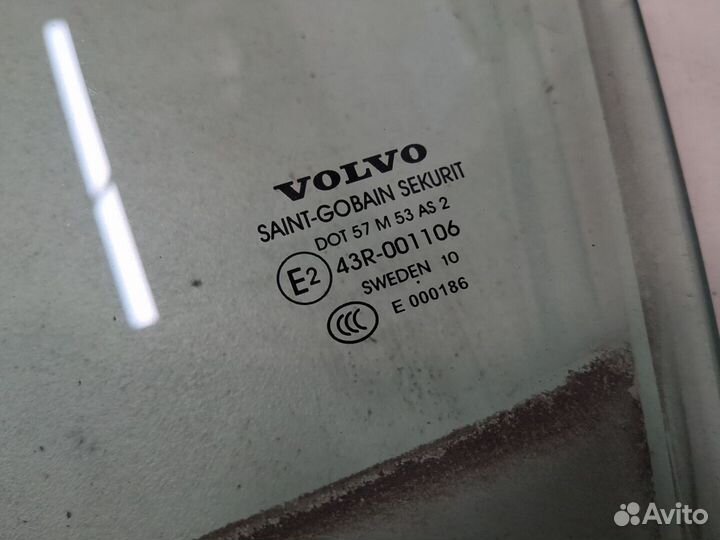 Стекло боковой двери Volvo XC60, 2011