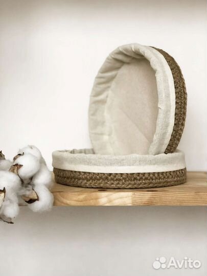 Корзина для хлеба с хлопковым чехлом