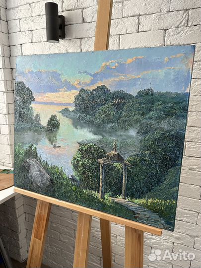 Картина маслом на холсте, пейзаж