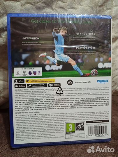 Продаётся диск с игрой EA FC 24 на PS5