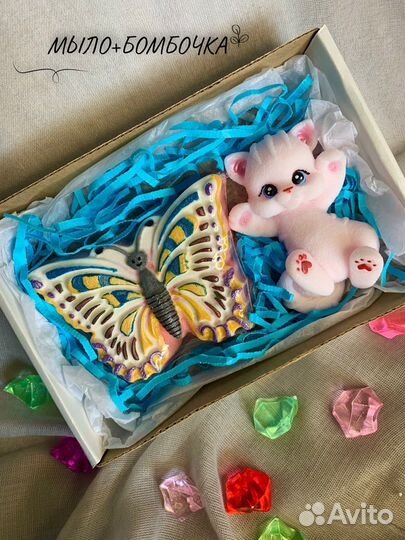 Набор мыло+бомбочка доя ванны