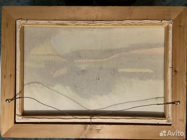 Картина маслом на холсте в раме/багет 70е СССР