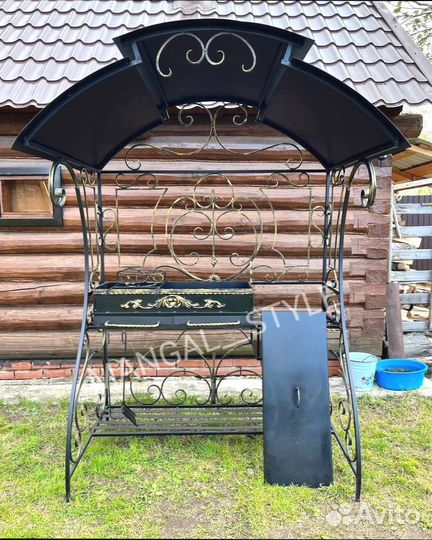 Мангал с крышей