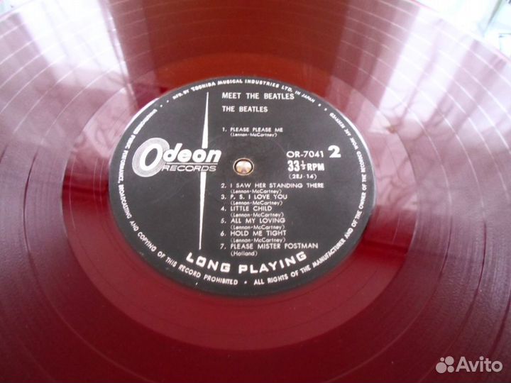 Beatles Meet the Beatles оригинал (RED vinil) Яп
