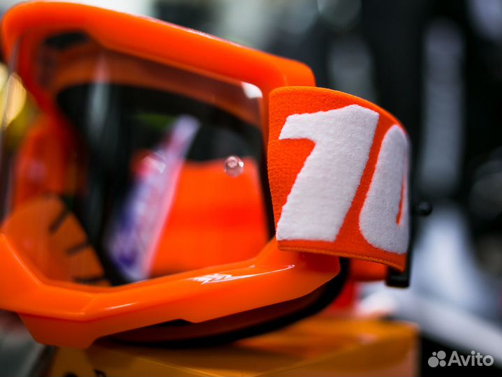 Очки 100% Strata 2 Goggle Orange- Clear Lens