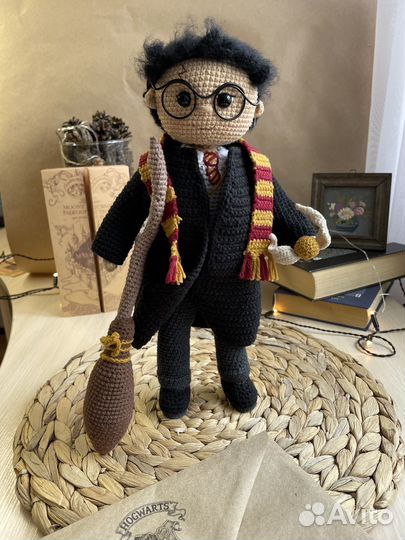 Кукла вязанная Гарри Поттер