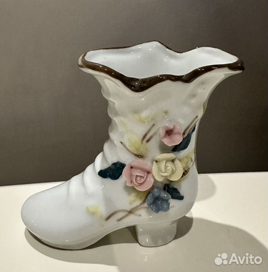 Ваза, Фарфоровый сапожок, Германия