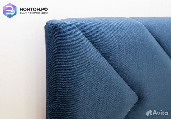 Кровать Милана синяя